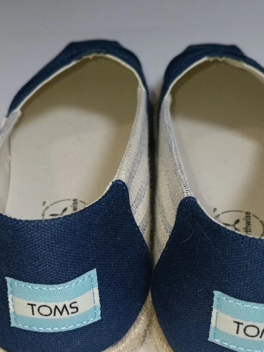 Toms Navy Blue Canvas Espadrilles